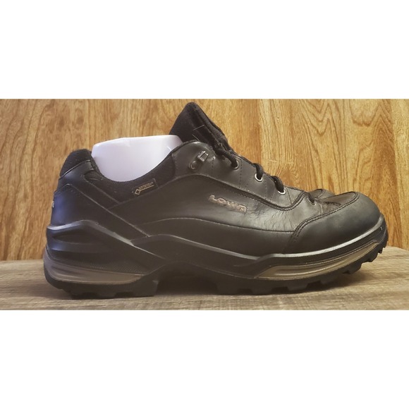 Lowa Renegade GTX Low Hiking Shoes Mens Size 10 Black Gore-Tex